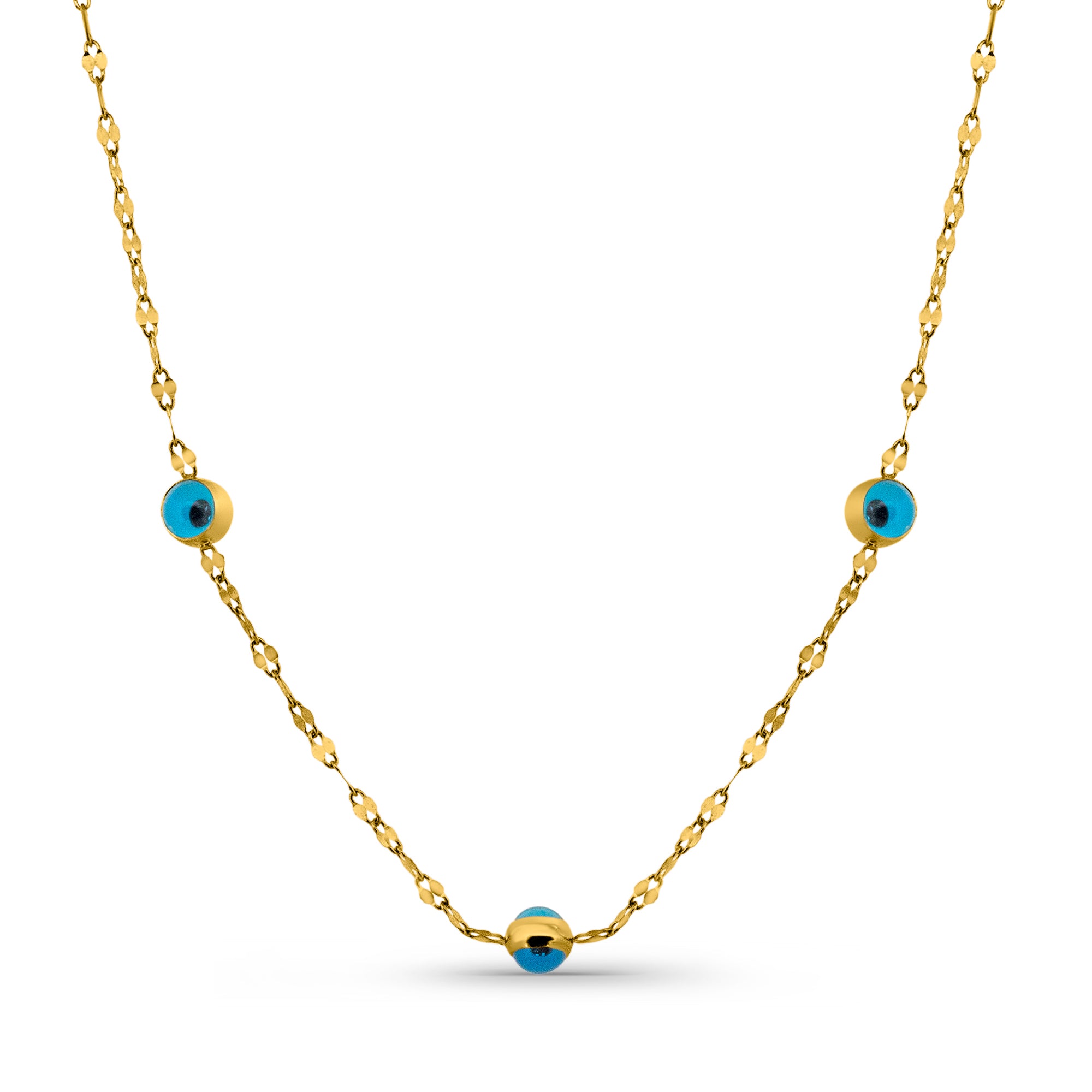 585 Gold 14K Halskette - Azure Guardian