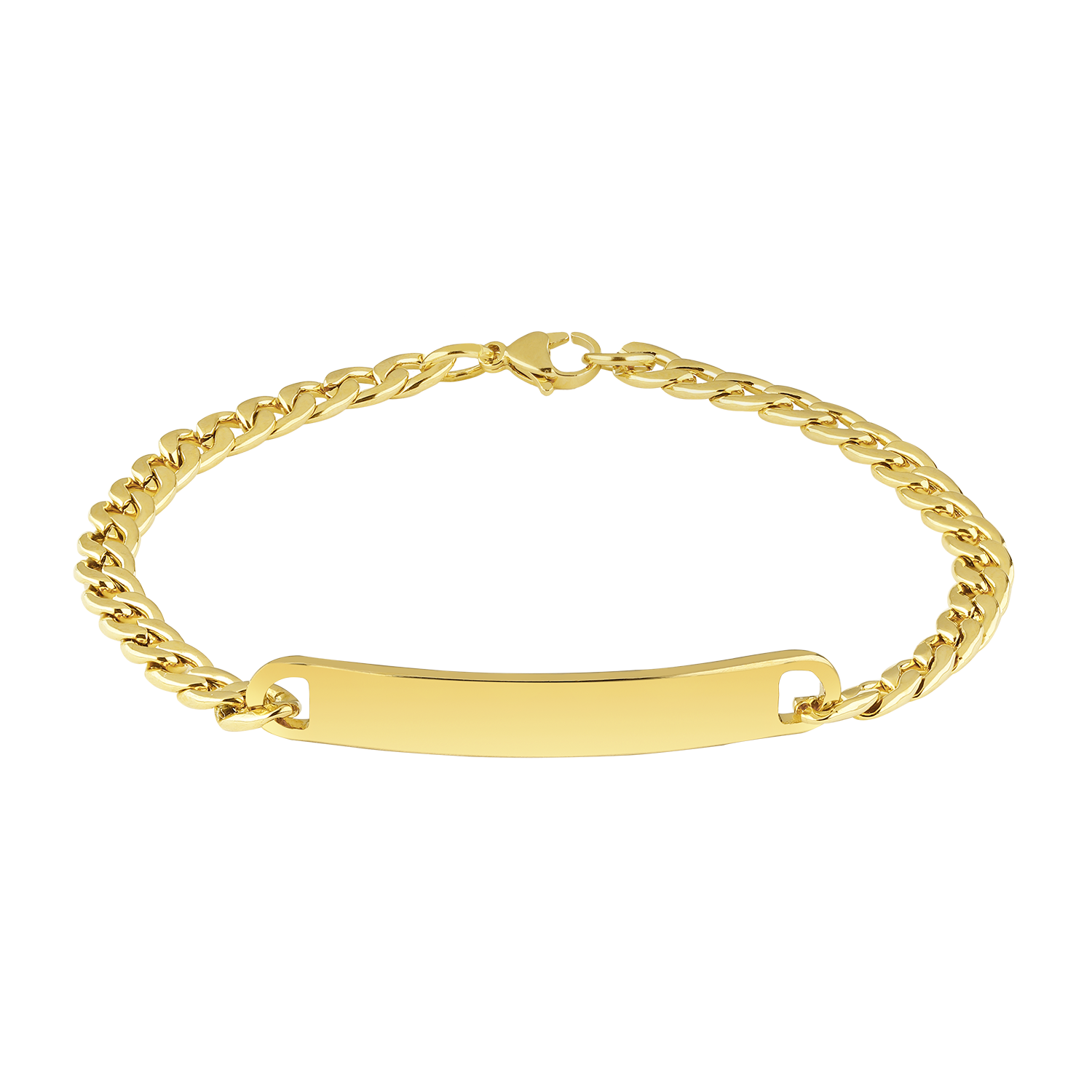 Golden ID-Armband- Dünn