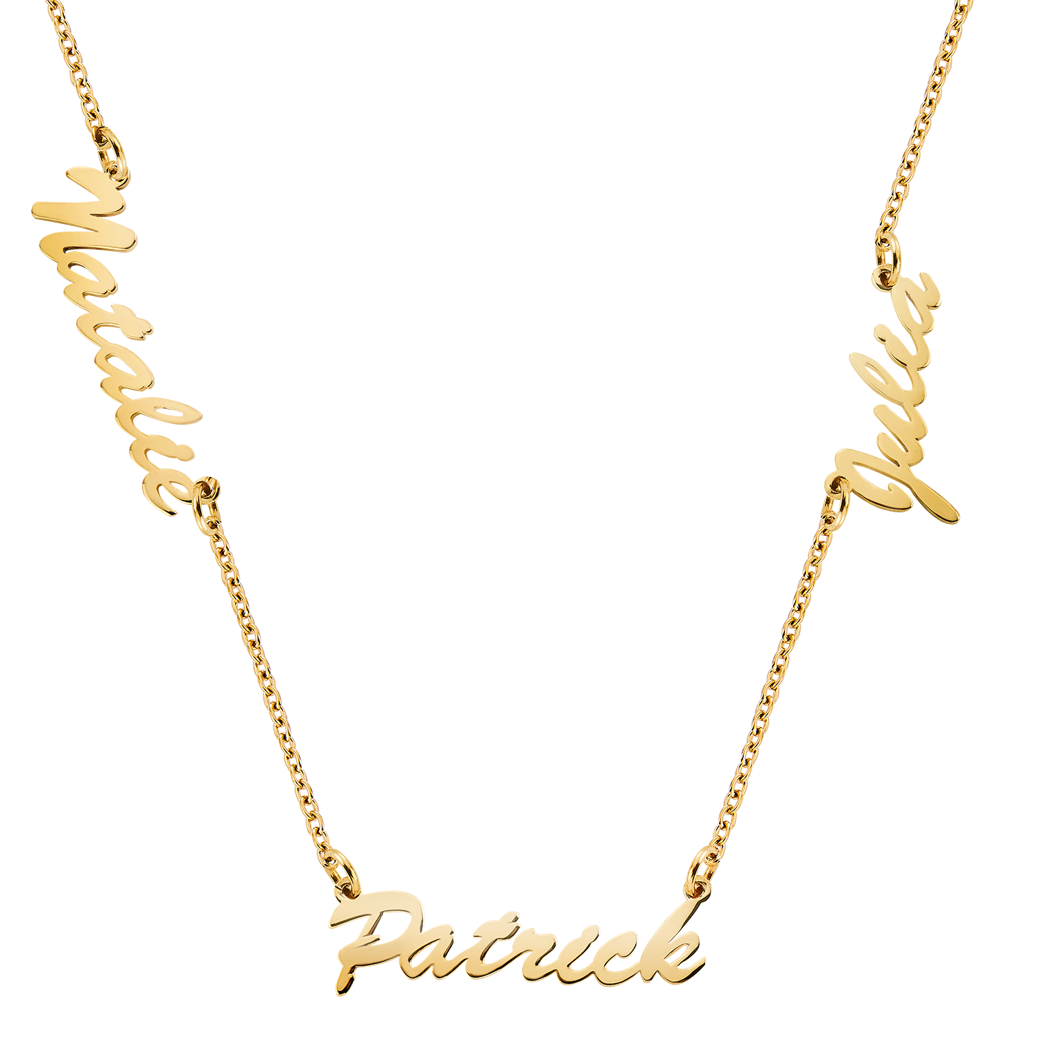Name necklace with multiple names